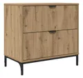 Produktbild: vidaXL Nachttisch 63,5 x 36 x 61 cm Nachttisch Eiche handwerklich 63,5x36x61 cm Holzwerk