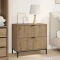 Produktbild: Nachttisch Eiche handwerklich 63,5 x 36 x 61 cm Holzwerkstoff