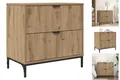 Produktbild: Nachttisch Eiche Handwerklich 63,5x36x61 Cm Holzwerkstoff