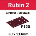 Produktbild: Festool Schleifstreifen Rubin 2 - STF 80X133 P120 RU2/50 - 499050 - 50 Stück