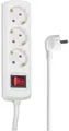 Produktbild: Hama Steckdosenleiste 3-fach white Save Energy-Schalter 45° GS geprüft 1,4m weiß