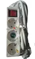 Produktbild: 2x Hama Steckdosenleiste 3-fach Save Energy-Schalter 45° GS geprüft 1,4m weiß