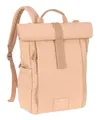 Produktbild: LÄSSIG Baby Wickelrucksack Wickeltasche Rucksack mit Wickelunterlage, Kinderwagenbefestigung, Flaschenhalter nachhaltig produziert/GRE Rolltop Up Backpack peach rose