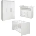 Produktbild: Roba Babyzimmer-Set, Weiß, Holzwerkstoff, 76x80x142 cm, Babymöbel, Babyzimmer-Sets