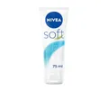 Produktbild: NIVEA Soft (1 x 75 ml), Allzweckcreme mit Jojobaöl und Vitamin E, Intensive Feuchtigkeitscreme zur Pflege von Gesicht, Körper und Händen, parabenfrei