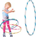 Produktbild: Bunter Kinder Hula Hoop für kleine Profis, Ø80cm, Weiss-Blau