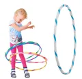 Produktbild: Hoopomania Hula-Hoop-Reifen Bunter Kinder Hula Hoop für kleine Profis, Ø80cm, Weiss-Blau