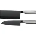 Produktbild: WMF Ultimate Black Messerset 2teilig, Made in Germany, Küchenmesser, Diamond Cut, sicherer Fingerschutz, ergonomischer Griff