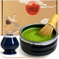 Produktbild: Matcha Tee Set | Teeschale, Besenhalter, Bambusbesen 120, Matchalöffel | Kori