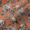 Produktbild: A.S. Création Michalsky Living Dschungeltapete Change is good Tapete Mad Monkeys Vliestapete orange grau schwarz matt fein strukturiert 379824
