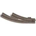 Produktbild: Märklin 4028106626722 - Bogenweiche rechts R1, 360 mm, Trix H0, Braungrau