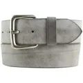 Produktbild: BELTINGER Ledergürtel Gürtel aus weichem Vollrindleder Used-Look 5 cm - Jeans-Gürtel mit mas (1-St) grau|silberfarben 90 cm (Gesamtlänge 105 cm)