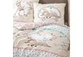 Produktbild: MTOnlinehandel Kinderbettwäsche Bambi 135x200 + 80x80 cm, 100 % Baumwolle, Renforcé, 2 teilig, Disney's Bambi Reh & Klopfer Hase in beige, mint und rosé