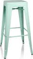 Produktbild: hjh OFFICE Barhocker VANTAGGIO HIGH Metall Hocker bis 150 kg belastbar Sitzhöhe 77 cm
