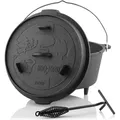 Produktbild: Dutch Oven DO9F, 9,0 l Forest Gusseisen Kochtopf, Gusstopf - Bbq-toro
