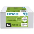 Produktbild: DYMO® Original Etikett für LabelWriter™, Vorteilspack, Vielzweck - weiss - wiederablösbar, 6 x 1.000 Etiketten 2093094