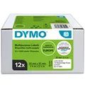 Produktbild: DYMO Original LabelWriter Mehrzwecketiketten | 32 mm x 57 mm | 6 Rollen mit je 1.000 leicht ablösbaren Etiketten (6.000 Etiketten) | selbstklebende Etiketten | für LabelWriter-Beschriftungsgerät