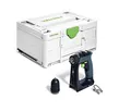 Produktbild: Festool – Akku-Bohrschrauber CXS 18-Basic inkl. FastFix Schnellspannbohrfutter 10 mm + Gürtelclip + Systainer SYS3 M 187
