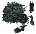Produktbild: ECD Germany LED-Lichterkette Weihnachtsbeleuchtung Weihnachtslichterkette Christbaumbeleuchtung, Cluster Lichterkette 1000 LEDs 20m für Innen & Außen IP44 Kaltweiß