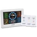 Produktbild: La Crosse Technology WS6304 Wetterstation Farbdisplay mit 3 Funksensoren Weiß
