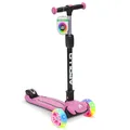 Produktbild: Apollo KidsPro 4 Kinderroller | klappbarer Kinder Scooter, höhenverstellbarer Dreiradscooter | Roller Kinder 3 Jahre Altersempfehlung | Kinderroller 3 Räder mit LED Rollen | Scooter Kinder-gerecht