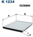 Produktbild: FILTRON K1234 Filter für Innenraumluft Innenraumfilter Filter Innenraum