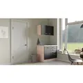 Produktbild: Flex-Well Exclusiv Miniküche Lara 100 cm Anthrazit - San Remo Eiche