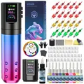 Produktbild: POSEIDON Tattoo Pen Set Kabellos, Tattoo Maschine für Anfänger