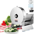 Produktbild: VEVOR Elektrischer Gemüsehobel, 0–12 mm Dicke, Einstellbare kommerzielle Schneidemaschine, Manueller Edelstahl-Lebensmittelschneider, Aufschnittmaschine, für Kartoffeln, Zitronen, Tomaten, Äpfel