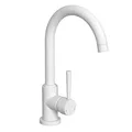 Produktbild: Küchenarmatur CORNWALL, Wasserhahn Küche mit Energiesparfunktion, Mischbatterie Küche, Spültischarmatur Weiß matt