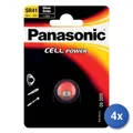 Produktbild: 4x Knopfzelle Marke Panasonic Modell 384/392 SR-41EL/1B