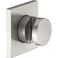 Produktbild: Keuco Ixmo Wandbrausehalter 59591050002 mit eckiger Rosette, rechts oder links verwendbar, Nickel gebürstet