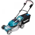 Produktbild: Makita DLM463Z Akku-Rasenmäher blau/schwarz ohne 2x 18V 60 Liter Fangvolumen NEU