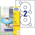 Produktbild: AVERY Zweckform CD/DVD Etiketten L6043-100 haftend DIN A4 Weiß 100 Blatt à 2 Etiketten