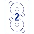 Produktbild: AVERY ZWECKFORM CD-Etiketten Ø 117 mm 100 Blatt 200 Etiketten weiß L6043-100