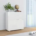 Produktbild: vidaXL Sideboard Hochglanz-Weiß 71x35x80 cm Holzwerkstoff