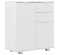 Produktbild: vidaXL Sideboard NA Sideboard Hochglanz Weiß 71x35x76 cm Spanplatte