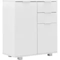 Produktbild: vidaXL Sideboard Hochglanz-Weiß 71x35x80 cm Holzwerkstoff