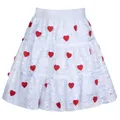 Produktbild: Amor Herzchen Tutu Herz weiß rot Tüllrock Damen Kostüm Rock Fasching Karneval