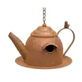 Produktbild: Vogelhaus Zum Aufhängen Edelrost Deko Rost Gießkanne Wetterfest 96423 Nistkasten Futterstation Für Vögel Shabby Mit Kette Hängend Metallkanne Kanne Balkon - Dandibo