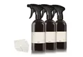 Produktbild: Oputec Sprühflasche 3 x 500ml Sprühflasche aus Kunststoff Schwarz zum Befüllen + Etiketten