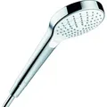 Produktbild: hansgrohe Croma Select S Handbrause Vario, EcoSmart, D 110mm, weiß/chrom, 3 Strahlarten, 26803400