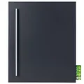 Produktbild: Briefkasten mit Zeitungsrolle anthrazit-grau (RAL 7016) MOCAVI Box 110R Design-Postkasten mit Zeitungsfach groß modern Wand-Briefkasten mit Zeitungsbox deutsche Qualität DIN A4 wetterbeständig
