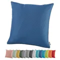 Produktbild: heimtexland ® Outdoor Lounge Dekokissen Lotus Effekt wetterfest schmutz- und wasserabweisend Garten Kissen 45x45 Outdoorkissen Typ551 Blau