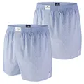 Produktbild: TOM TAILOR, Herren Web-Boxer, 2er Pack, lightblue-XL