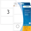 Produktbild: HERMA 2500 Vielzweck-Etiketten, 96 Stück, 52 x 100 mm, 3 pro Bogen, selbstkleben
