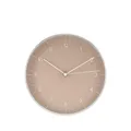 Produktbild: LUUK LIFESTYLE Moderne Quarz Wanduhr in skandinavischem Design mit geräuschlosem Uhrwerk, Sekundenzeiger und arabischen Ziffern, in beige und Silber