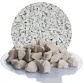 Produktbild: Schicker Mineral Kalk Ziersplitt beige 25 kg, Kalksplitt Yellow Sun, Deutscher Naturstein, farbecht, witterungsbeständig, ideal zur Gartengestaltung, Fassadenschutz, Schotter (Kalk Splitt, 16-32 mm)