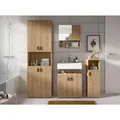 Produktbild: Mid.you Badezimmer, Eiche Artisan, Kunststoff, 4-teilig, Holzoptik, 8 Fächer, 150 cm, FSC Mix, hängend, stehend, Badezimmer, Badmöbelsets & Badmöbelserien, Badmöbel-Sets