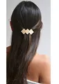 Produktbild: Zu trocken retro-mini-universum gewühlt überschneidungen diamanten haarspange fertigte metall geometrie mit haare spange. Zu haare. Spange gegen frauen und mädchen (Gold)